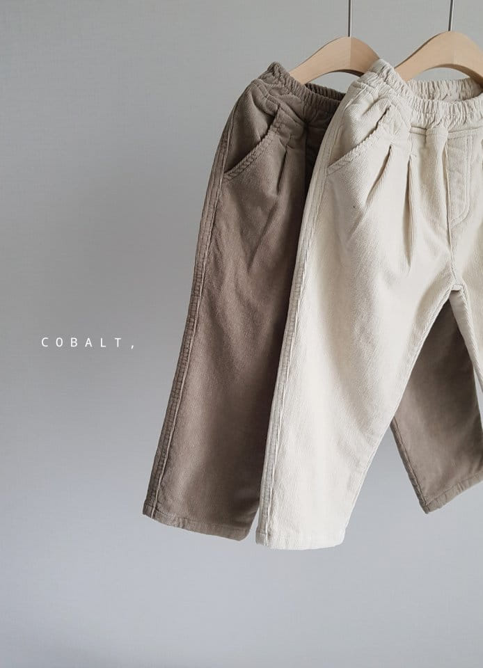 Cobalt - Korean Children Fashion - #kidsshorts - Corduroy Span Pants - 11