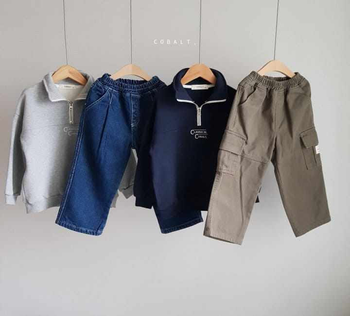 Cobalt - Korean Children Fashion - #magicofchildhood - Fleece Wide Jeans - 5
