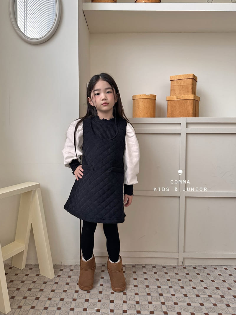 Comma - Korean Children Fashion - #childofig - Quilting One-piece - 8