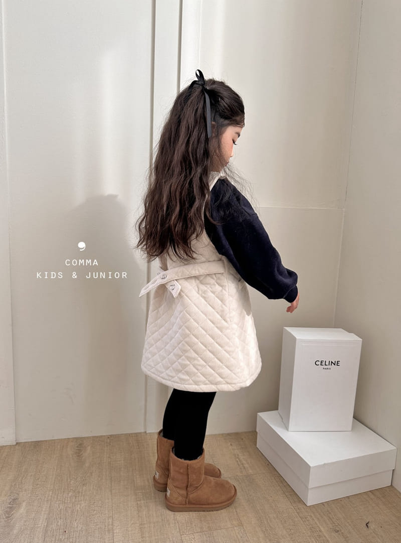 Comma - Korean Children Fashion - #childrensboutique - Quilting One-piece - 10