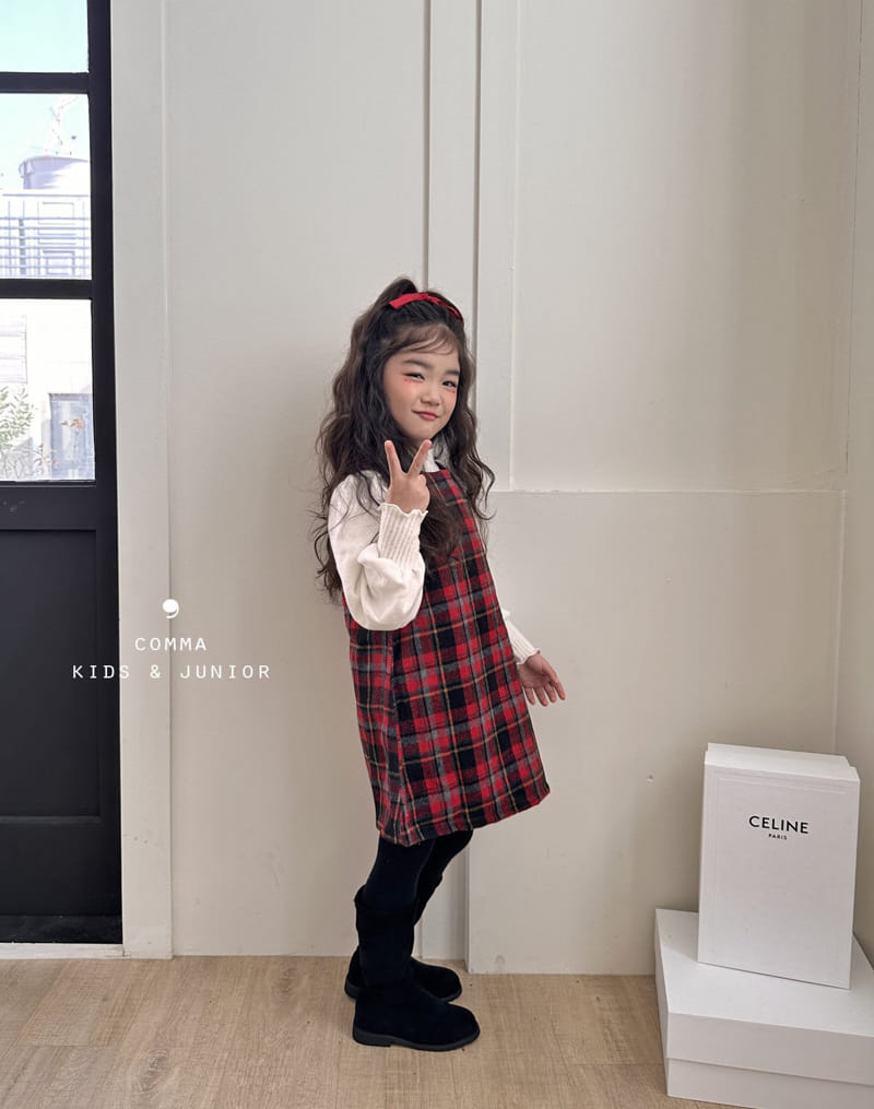 Comma - Korean Children Fashion - #childrensboutique - Check A One-piece - 8