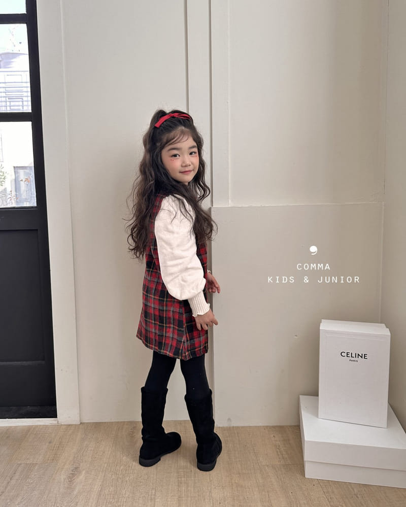 Comma - Korean Children Fashion - #fashionkids - Check A One-piece - 11