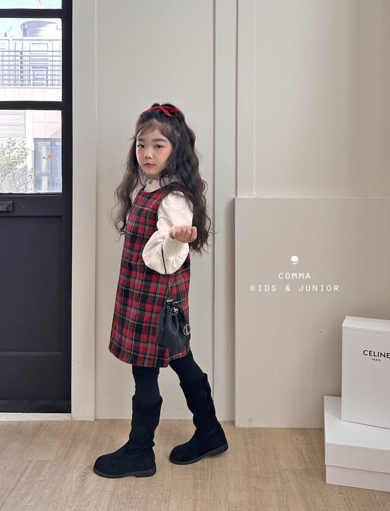 Comma - Korean Children Fashion - #prettylittlegirls - Check A One-piece - 5