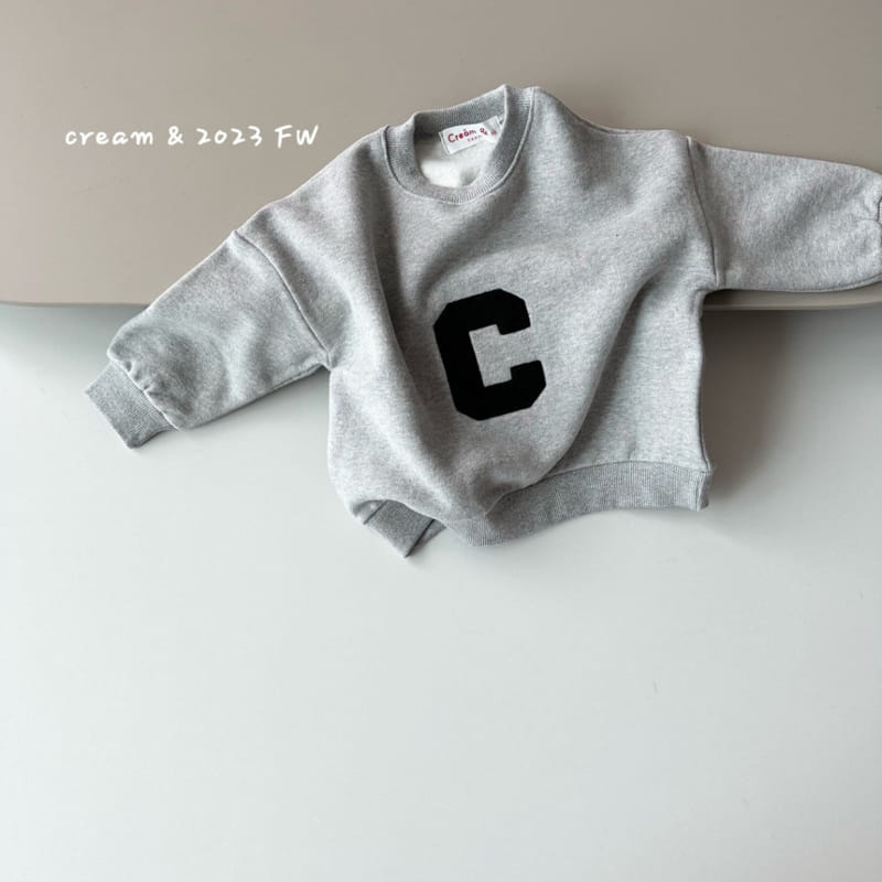 Cream Bbang - Korean Children Fashion - #Kfashion4kids - Fleece Front Back Embroidery Sweatshirt - 3
