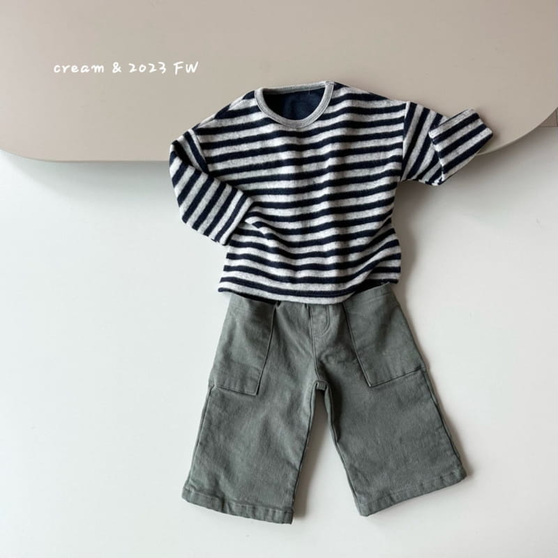 Cream Bbang - Korean Children Fashion - #childofig - Fleece Big Pocket Wide Pants - 9