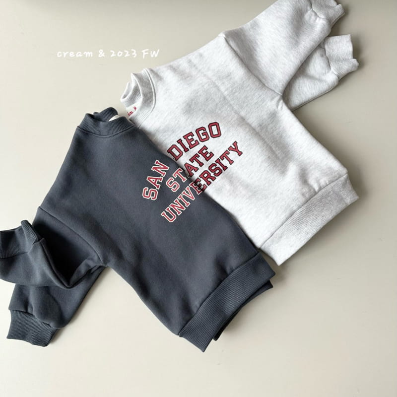 Cream Bbang - Korean Children Fashion - #childrensboutique - San Diego Fleece Sweatshirt