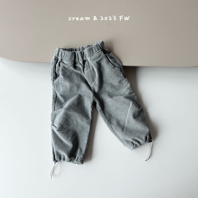 Cream Bbang - Korean Children Fashion - #designkidswear - Rib String Pants - 3