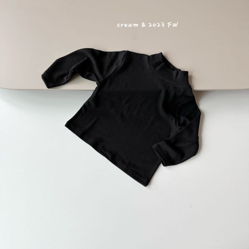 Cream Bbang - Korean Children Fashion - #designkidswear - Fleece Half Turtleneck Tee - 5