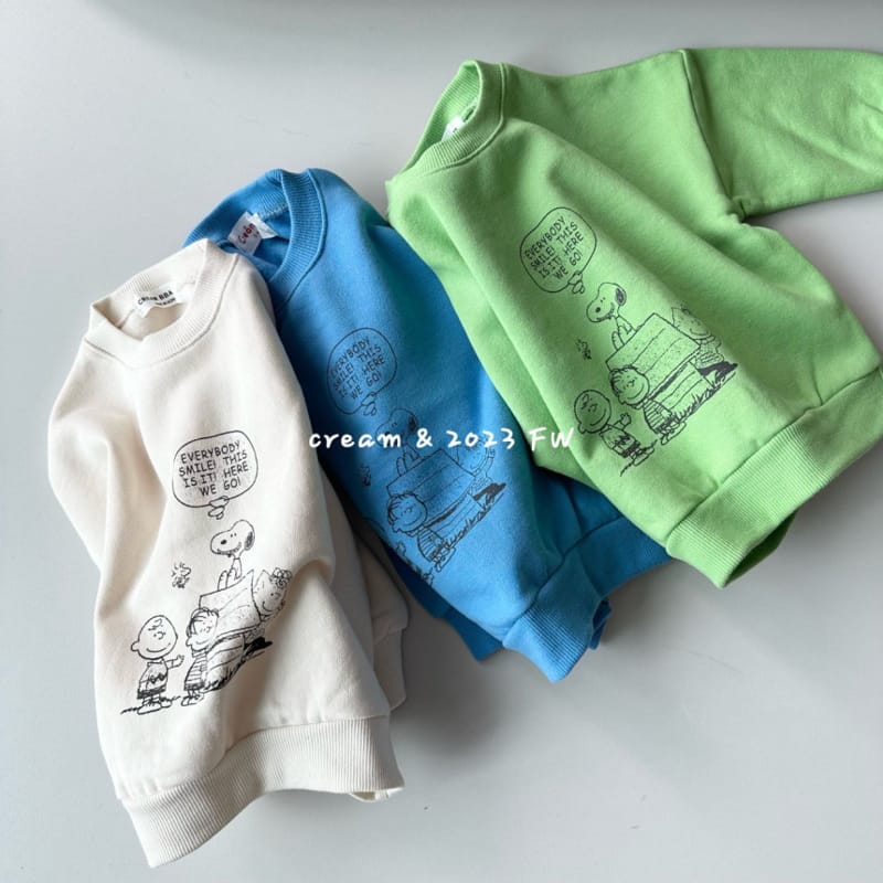 Cream Bbang - Korean Children Fashion - #kidsshorts - Everybody Fleece Sweatshirt - 2