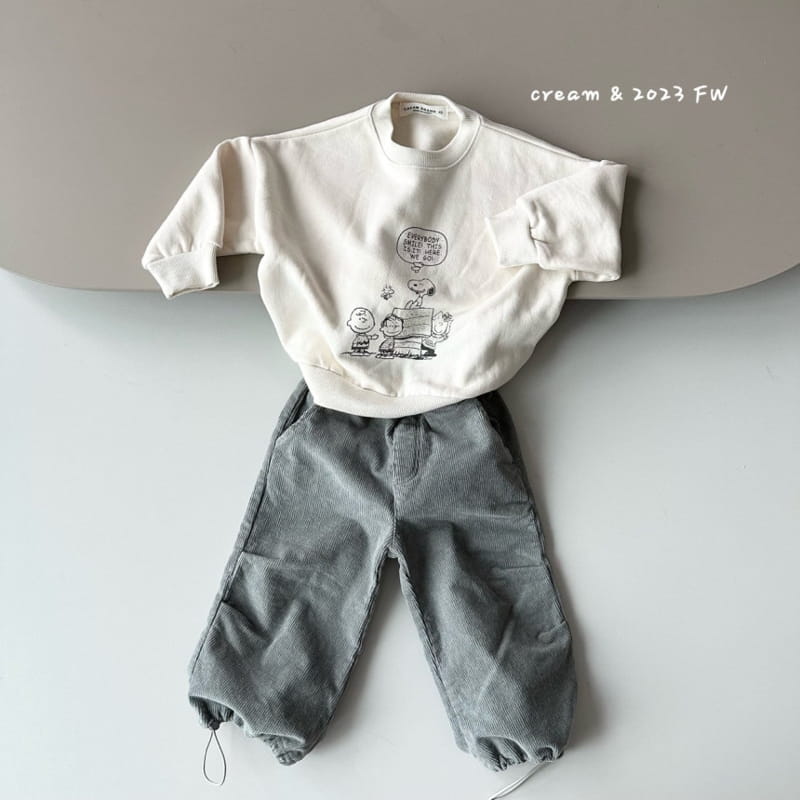 Cream Bbang - Korean Children Fashion - #kidsstore - Rib String Pants - 7