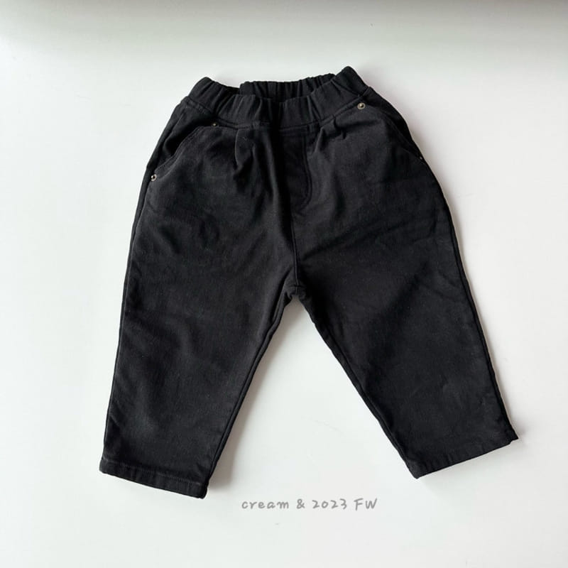 Cream Bbang - Korean Children Fashion - #littlefashionista - Fleece Cotton Baggy Pants - 3