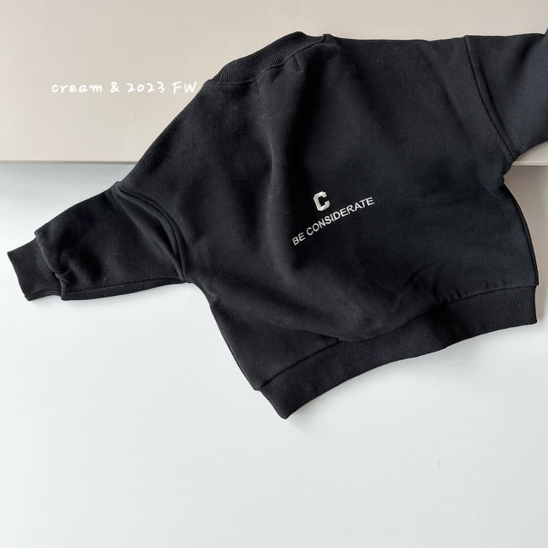 Cream Bbang - Korean Children Fashion - #minifashionista - Fleece Front Back Embroidery Sweatshirt - 6