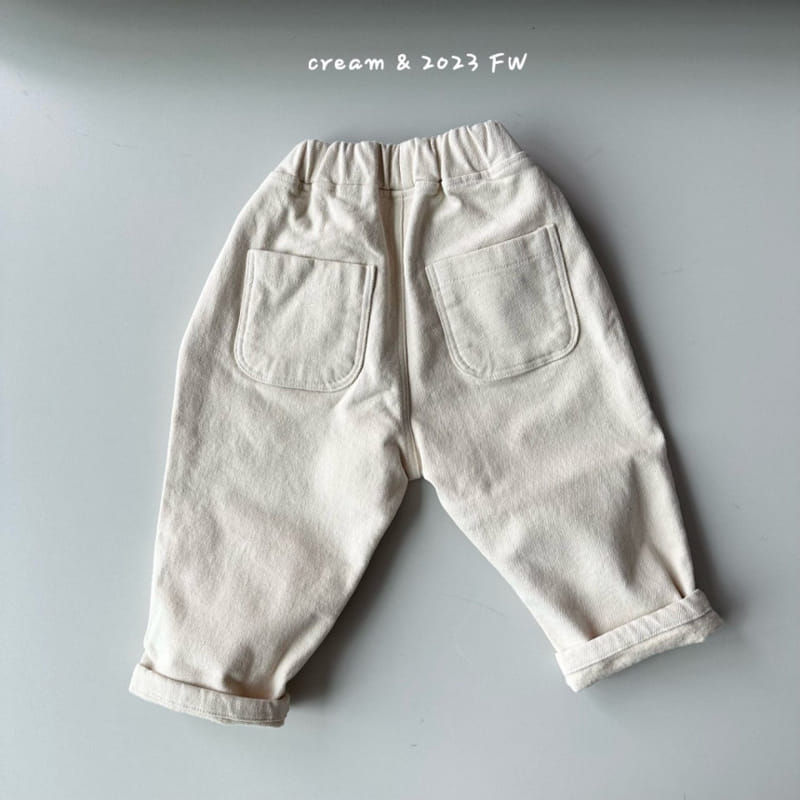 Cream Bbang - Korean Children Fashion - #prettylittlegirls - Fleece Cotton Baggy Pants - 6