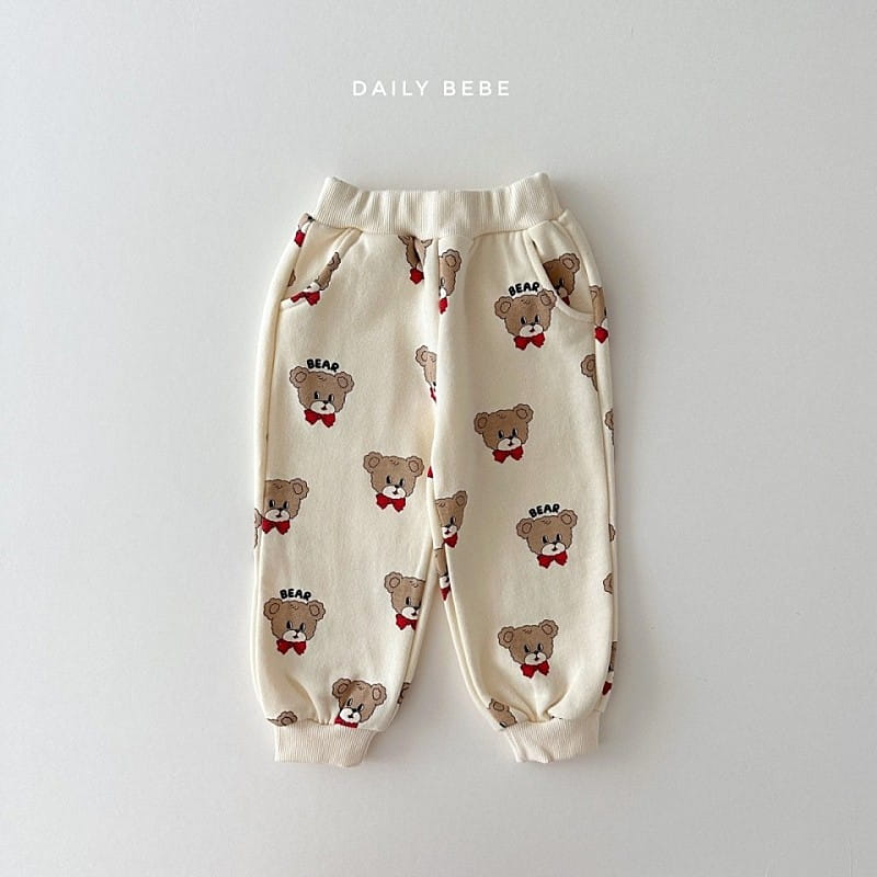 Daily Bebe - Korean Children Fashion - #Kfashion4kids - Bear Bunny Top Bottom Set - 6