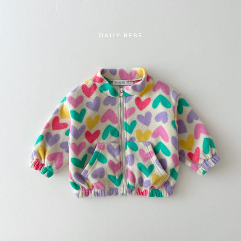 Daily Bebe - Korean Children Fashion - #childofig - Pattern Zip-up - 3