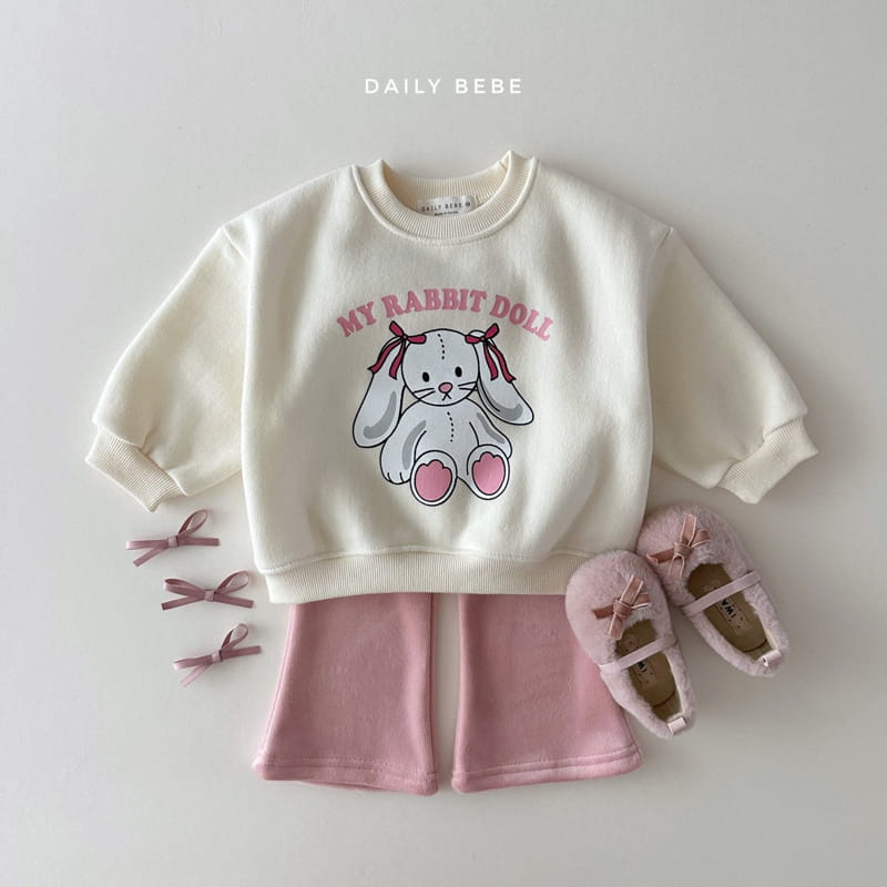 Daily Bebe - Korean Children Fashion - #childofig - Doll Sweatshirt - 2