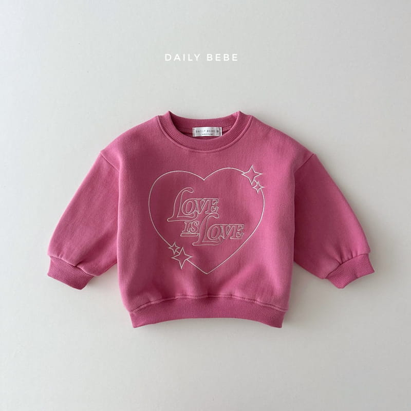 Daily Bebe - Korean Children Fashion - #childofig - Love Is Sweatshirt