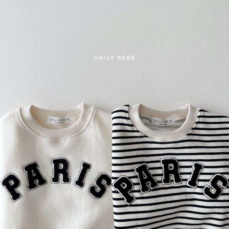 Daily Bebe - Korean Children Fashion - #childofig - Paris Bookle Sweatshirt - 12