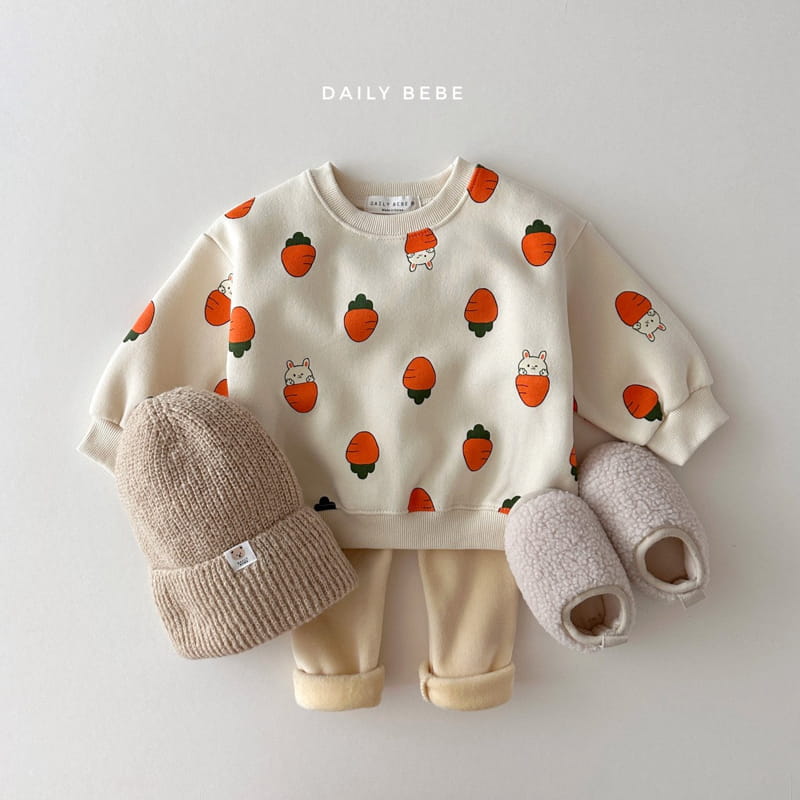 Daily Bebe - Korean Children Fashion - #childofig - Fleece Pattern Sweatshirt - 4