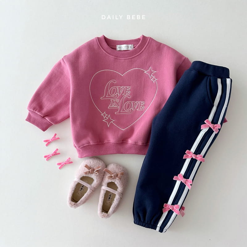 Daily Bebe - Korean Children Fashion - #childrensboutique - Love Is Sweatshirt - 2