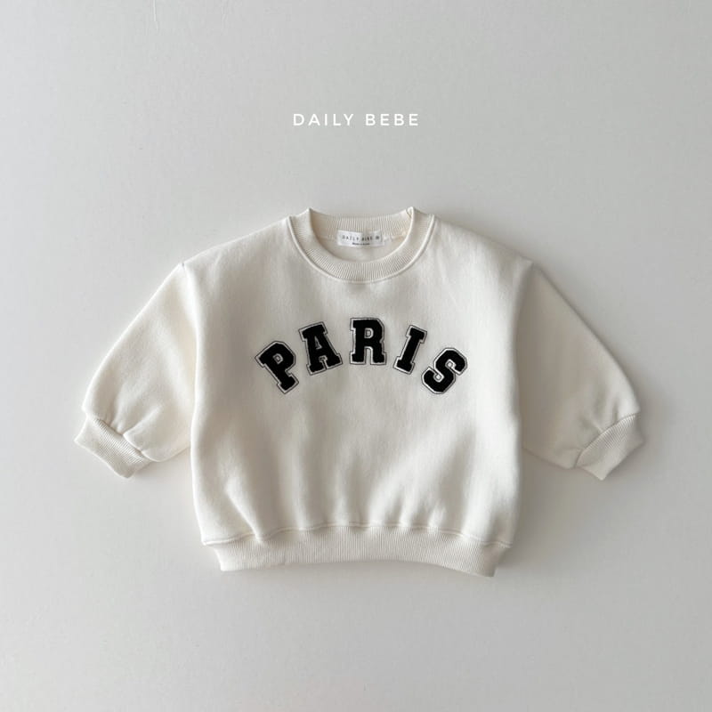 Daily Bebe - Korean Children Fashion - #designkidswear - Paris Bookle Sweatshirt