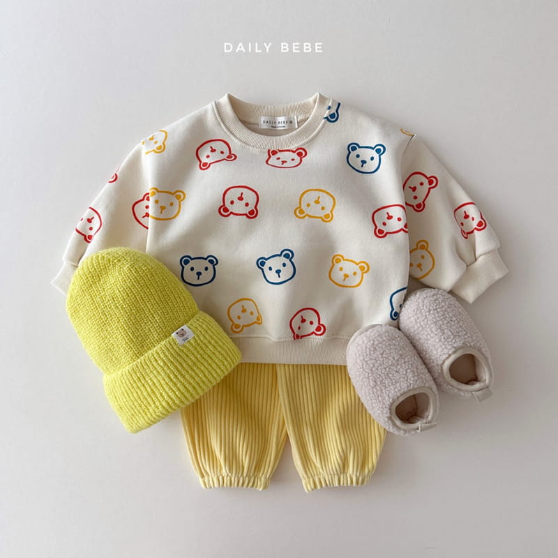 Daily Bebe - Korean Children Fashion - #discoveringself - Fleece Pattern Sweatshirt - 6