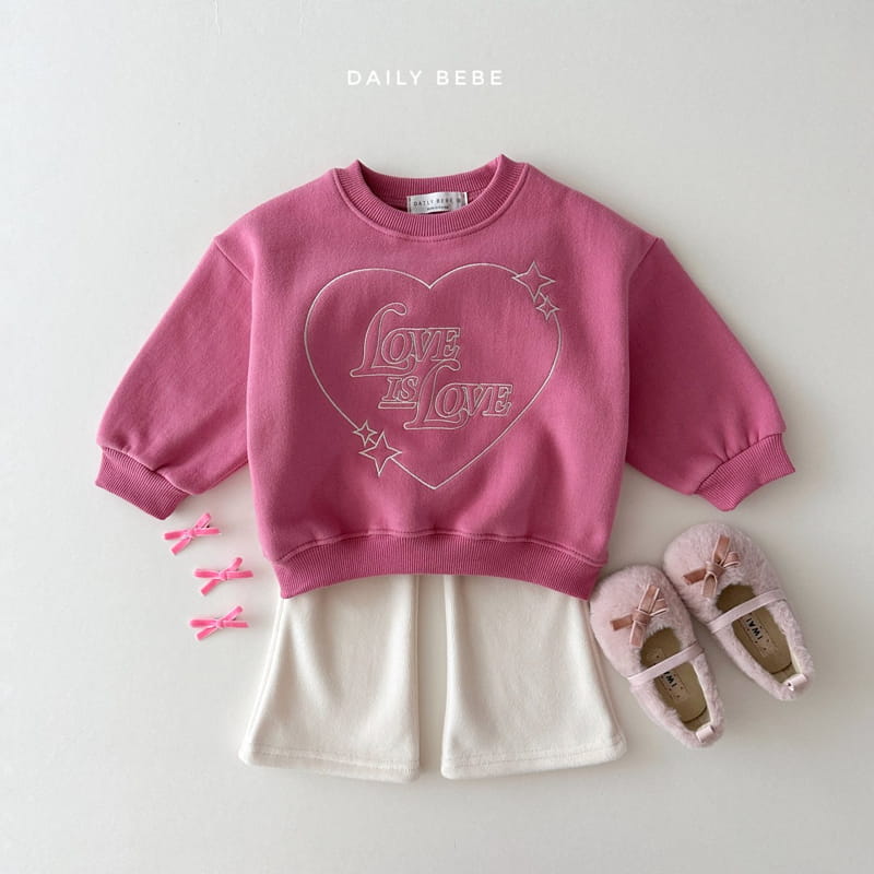 Daily Bebe - Korean Children Fashion - #designkidswear - Love Is Sweatshirt - 4