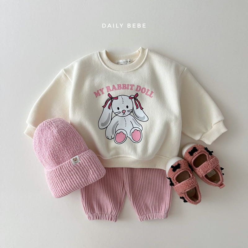 Daily Bebe - Korean Children Fashion - #fashionkids - Doll Sweatshirt - 6