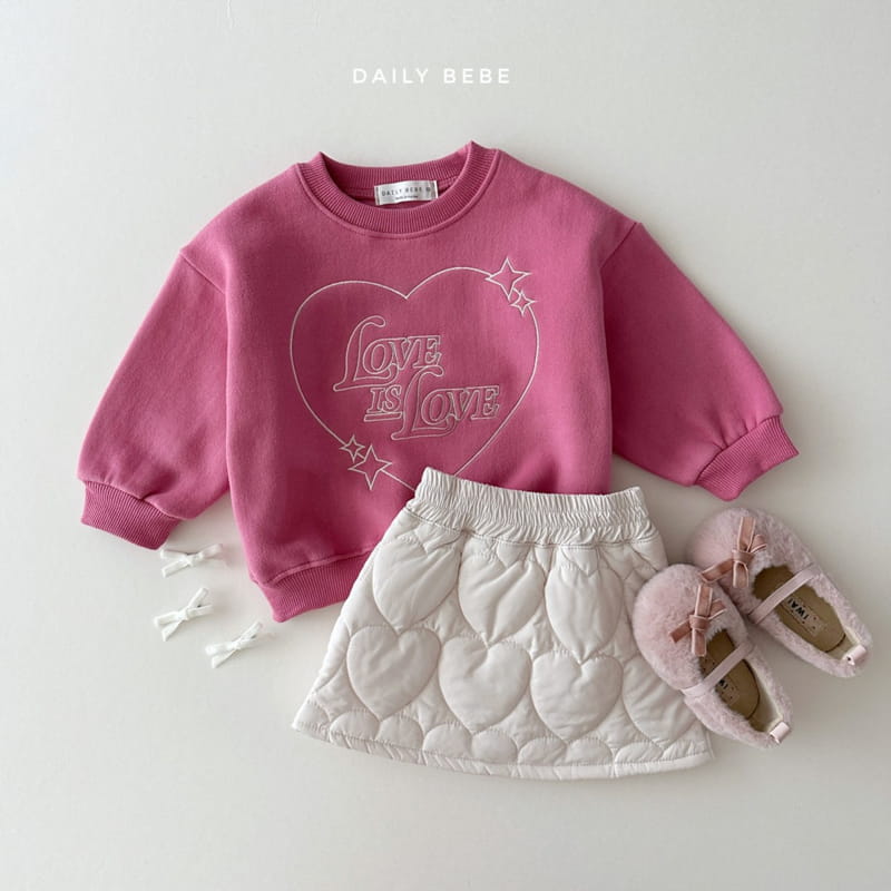 Daily Bebe - Korean Children Fashion - #fashionkids - Love Is Sweatshirt - 5
