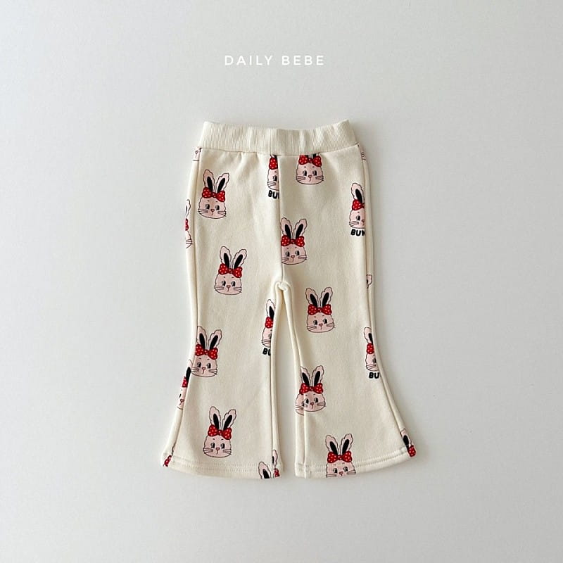 Daily Bebe - Korean Children Fashion - #kidsshorts - Bear Bunny Top Bottom Set - 3