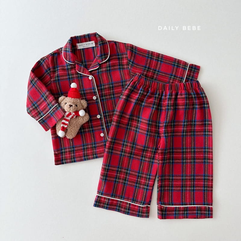 Daily Bebe - Korean Children Fashion - #kidsshorts - Merry Pajama - 10