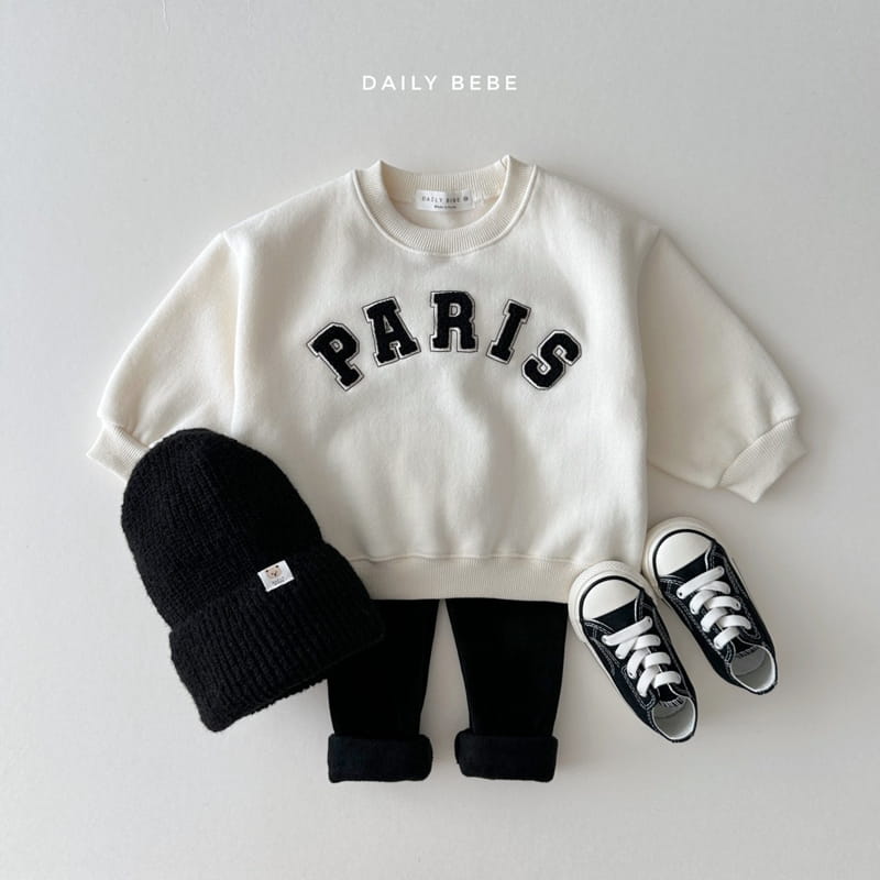 Daily Bebe - Korean Children Fashion - #fashionkids - Paris Bookle Sweatshirt - 4