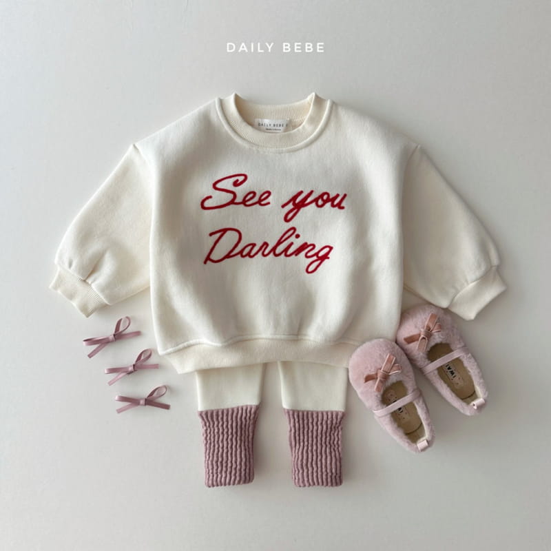 Daily Bebe - Korean Children Fashion - #kidsshorts - Darling Sweatshirt - 3