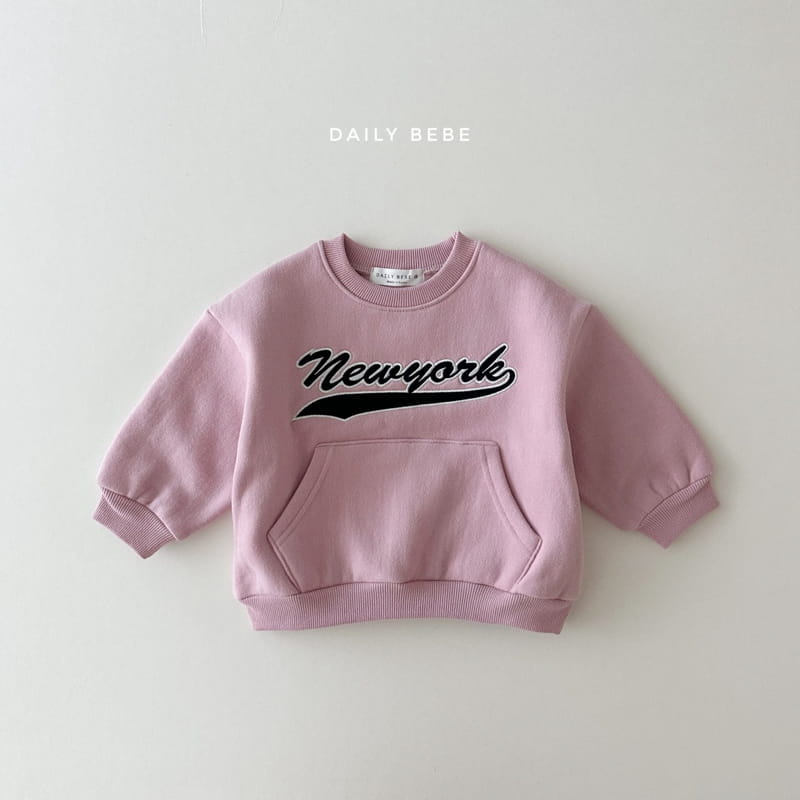 Daily Bebe - Korean Children Fashion - #kidsshorts - New York Sweatshirt