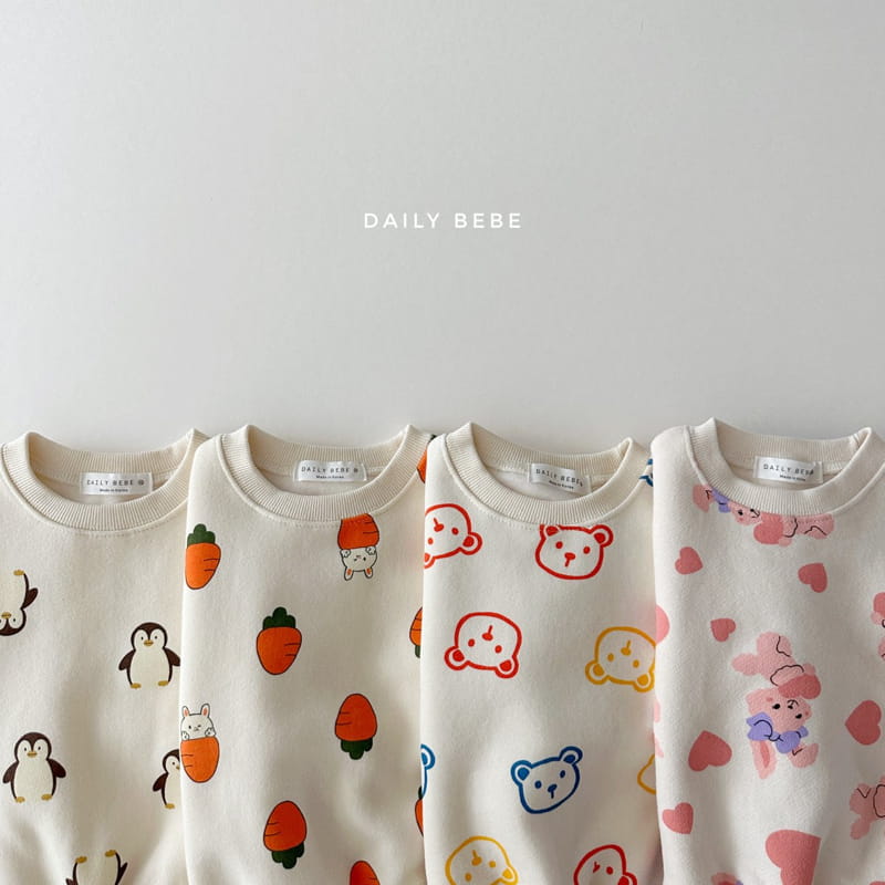 Daily Bebe - Korean Children Fashion - #kidsstore - Fleece Pattern Sweatshirt - 9