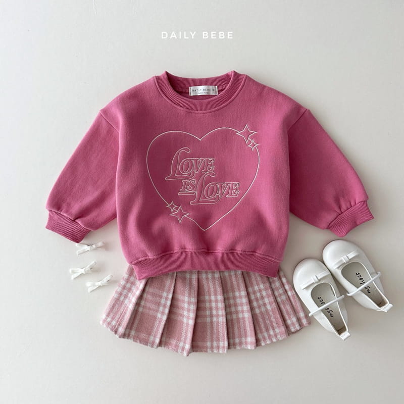 Daily Bebe - Korean Children Fashion - #kidsstore - Love Is Sweatshirt - 7