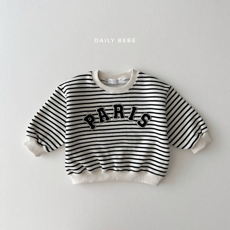 Daily Bebe - Korean Children Fashion - #kidsstore - Paris Bookle Sweatshirt - 5