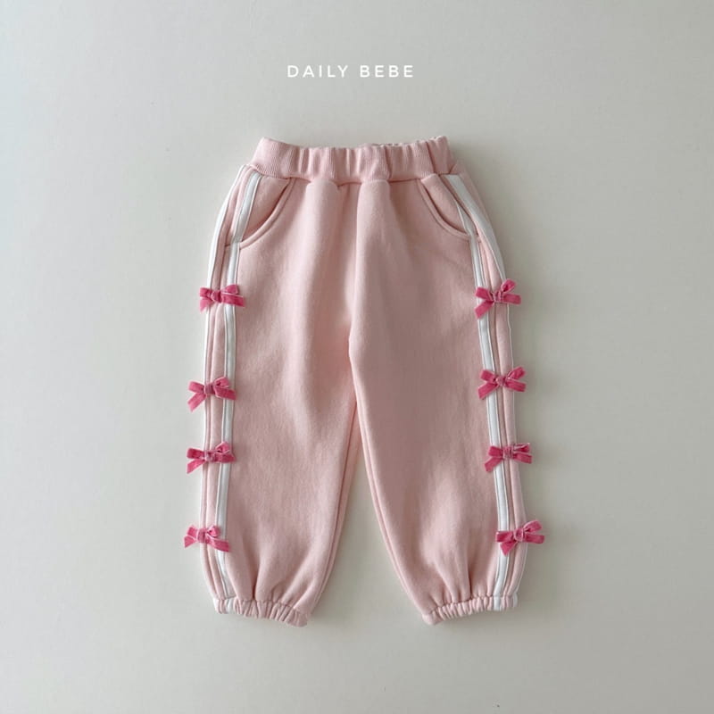 Daily Bebe - Korean Children Fashion - #kidzfashiontrend - Ribbon Pants