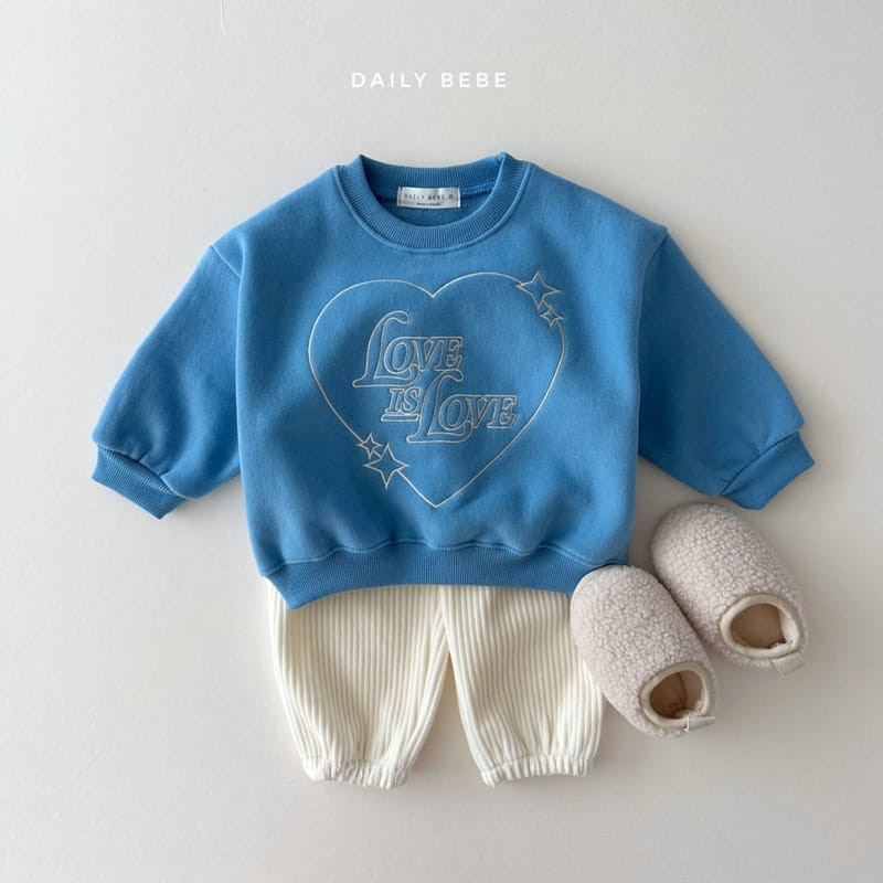 Daily Bebe - Korean Children Fashion - #littlefashionista - Love Is Sweatshirt - 10