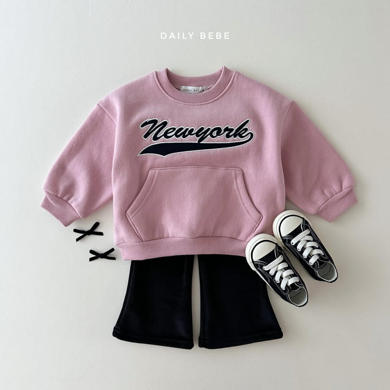 Daily Bebe - Korean Children Fashion - #littlefashionista - New York Sweatshirt - 5