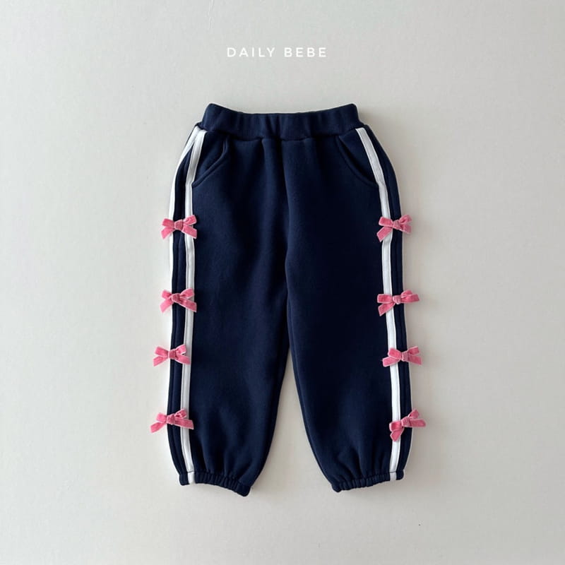 Daily Bebe - Korean Children Fashion - #littlefashionista - Ribbon Pants - 3