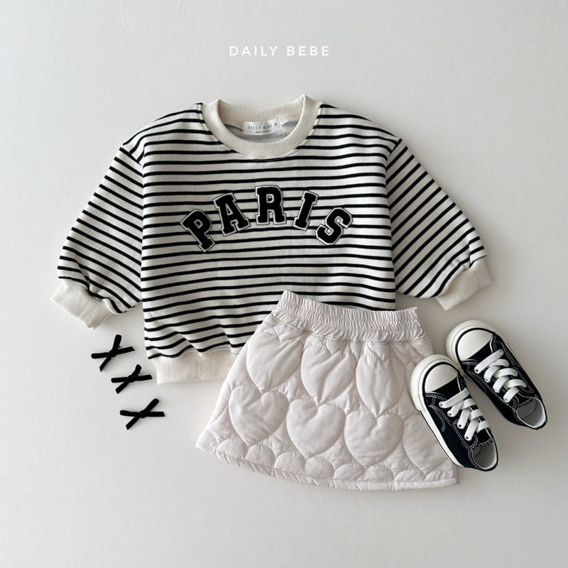 Daily Bebe - Korean Children Fashion - #minifashionista - Paris Bookle Sweatshirt - 10