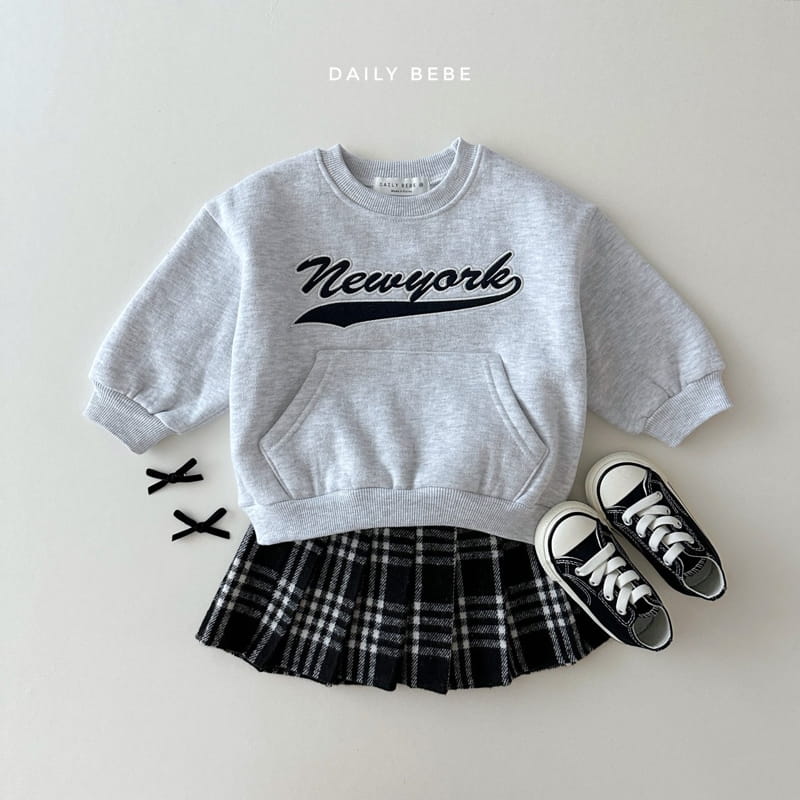 Daily Bebe - Korean Children Fashion - #minifashionista - New York Sweatshirt - 7