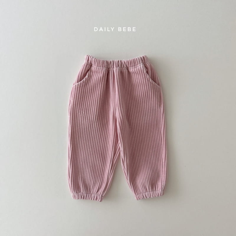 Daily Bebe - Korean Children Fashion - #minifashionista - Veloure Pants - 2