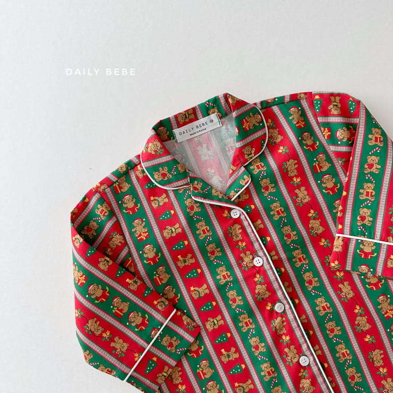 Daily Bebe - Korean Children Fashion - #toddlerclothing - Merry Pajama - 4