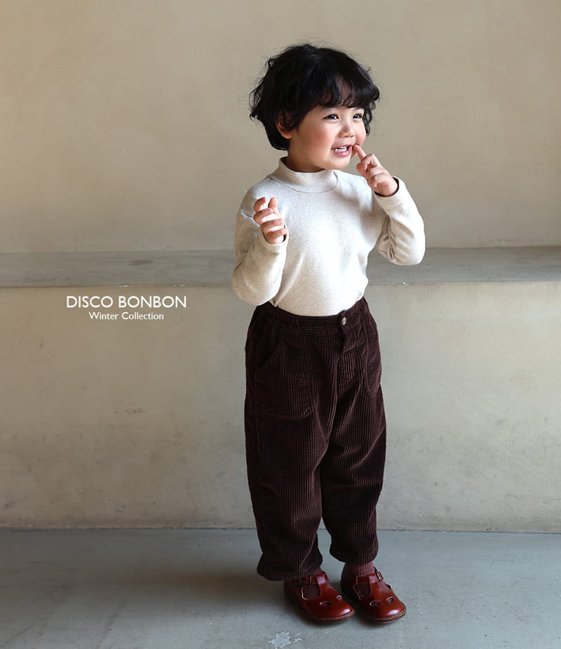 Disco Bonbon - Korean Children Fashion - #childofig - Warm Rib Pants - 12