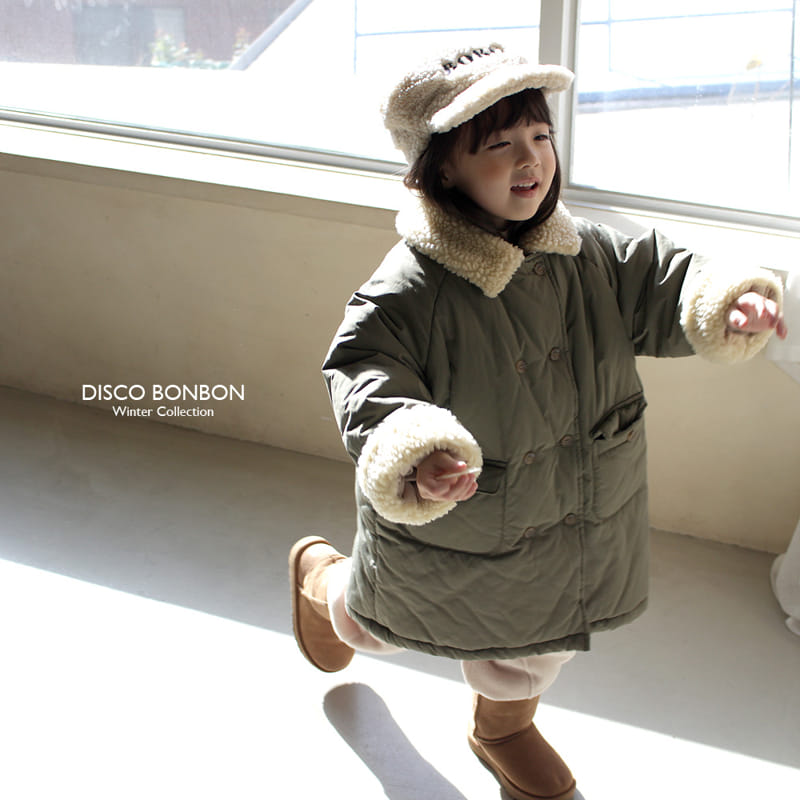 Disco Bonbon - Korean Children Fashion - #childrensboutique - Butter Long Jacket Khaki - 6