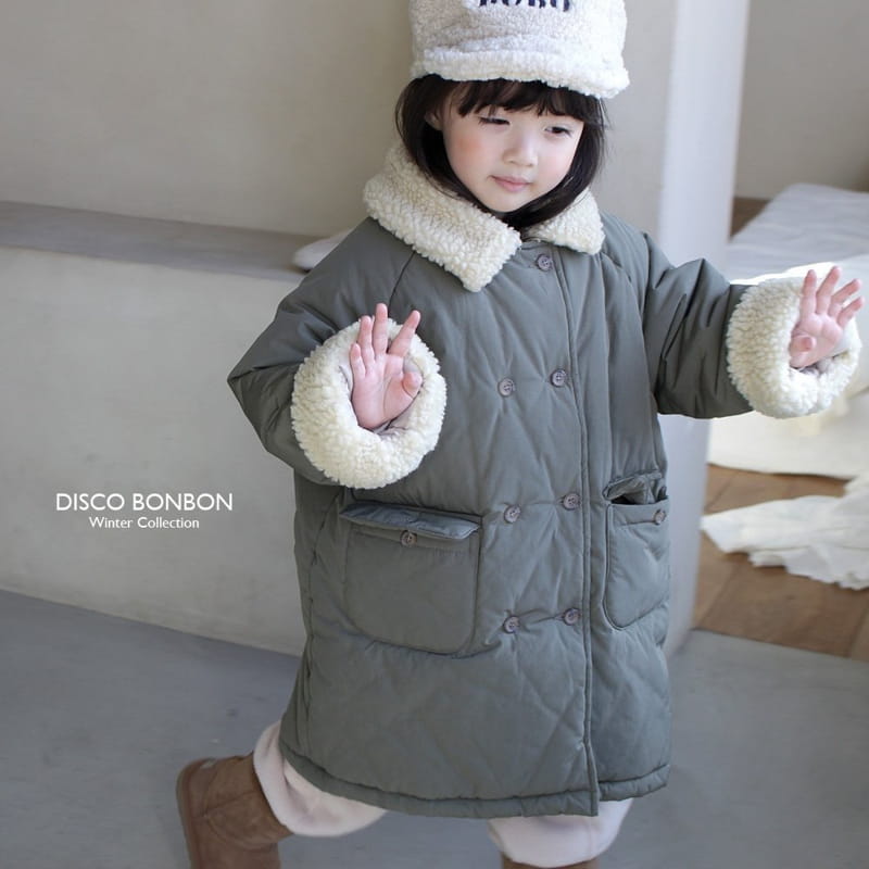 Disco Bonbon - Korean Children Fashion - #discoveringself - Bonbon Long Padding Jumper - 10