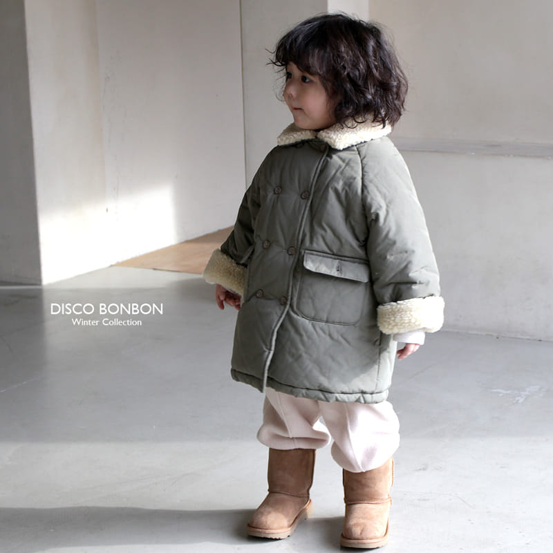 Disco Bonbon - Korean Children Fashion - #fashionkids - Butter Long Jacket Khaki - 9
