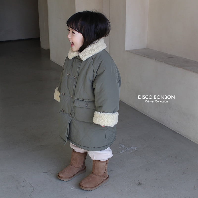 Disco Bonbon - Korean Children Fashion - #fashionkids - Bonbon Long Padding Jumper - 11